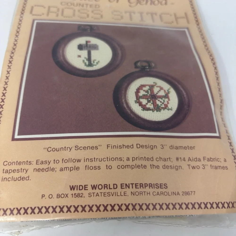 House Of Genoa Counted Cross Stitch Mushrooms & Mailboxes 3